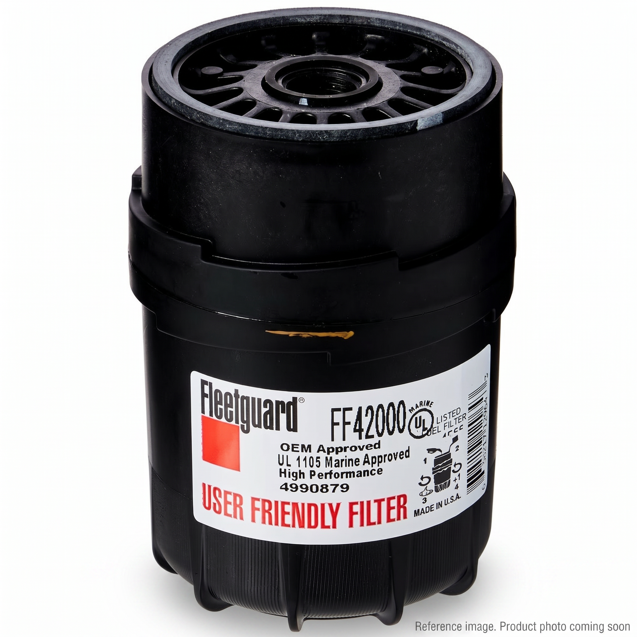 Fleetguard FF42000 Fuel Filter alternate angle product photo | stocked in BC, ships Canada-wide