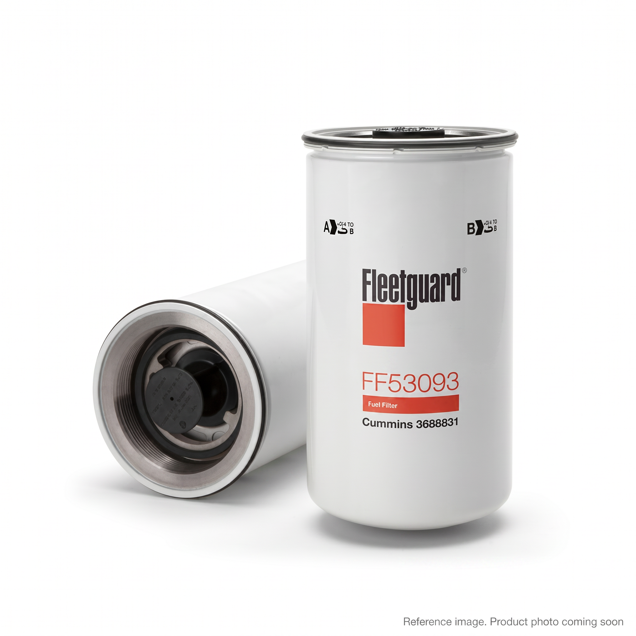 Fleetguard FF53093 Fuel Filter three-quarter angle product photo | stocked in BC, ships Canada-wide