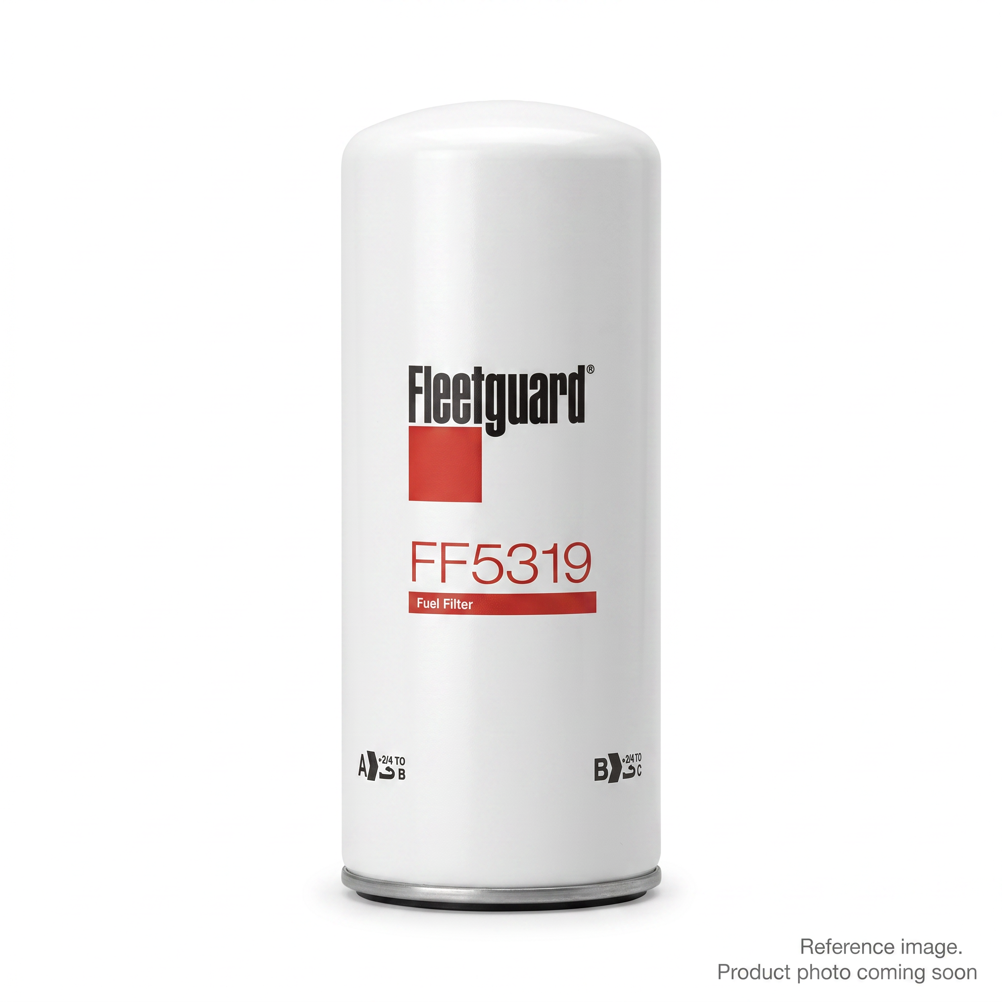 Fleetguard FF5319 Fuel Filter three-quarter angle product photo | stocked in BC, ships Canada-wide