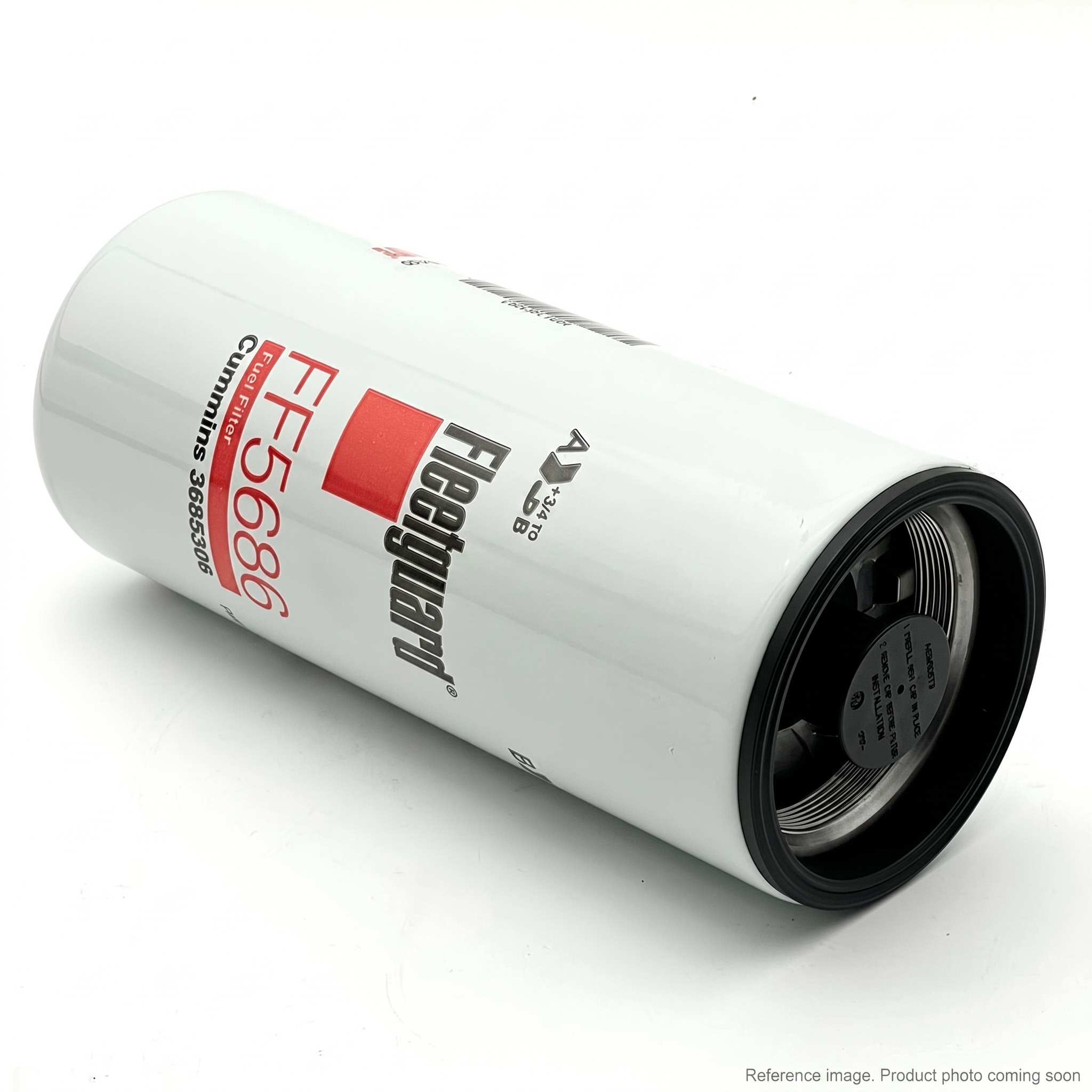 Fleetguard FF5686 Fuel Filter three-quarter angle product photo | stocked in BC, ships Canada-wide