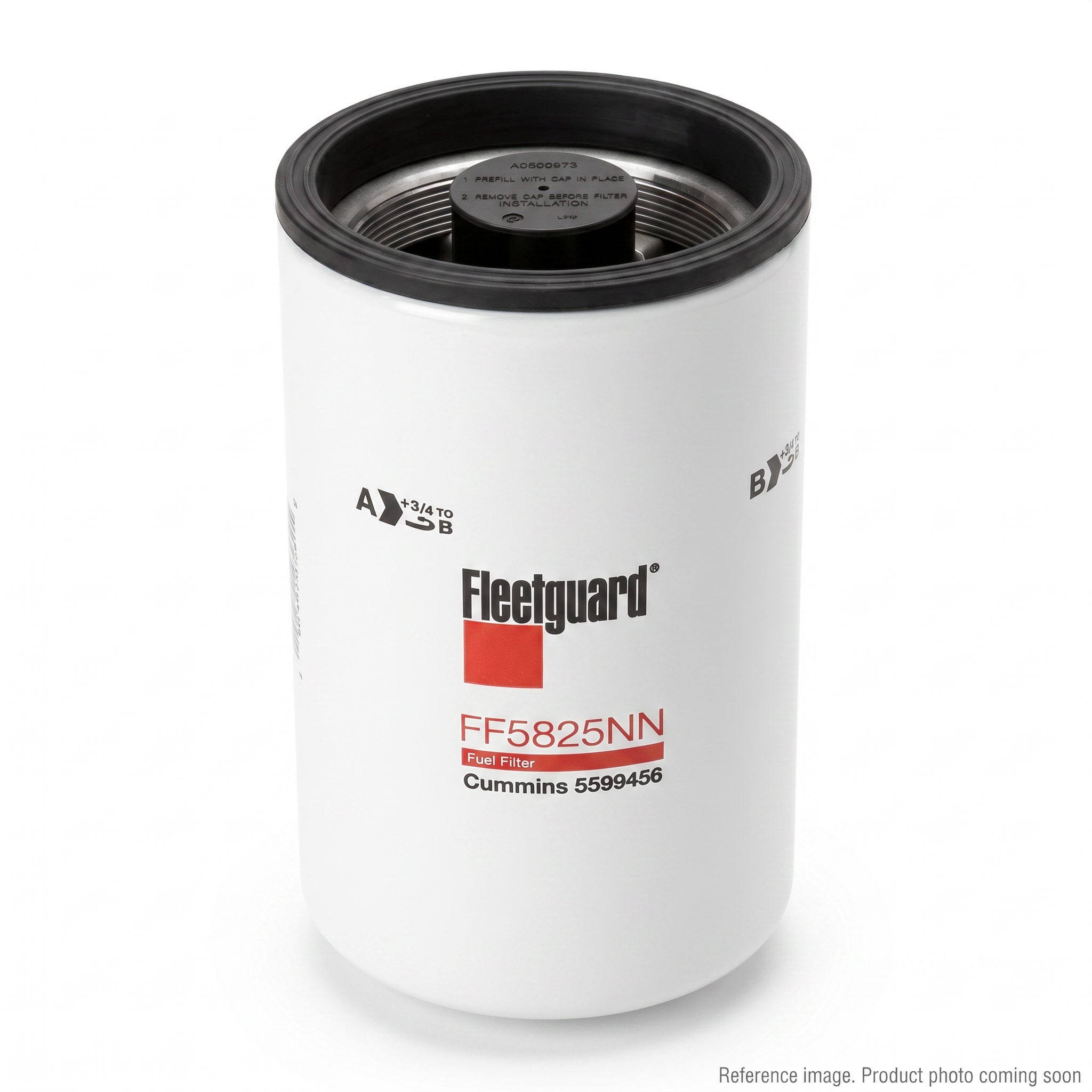 Fleetguard FF5825NN Fuel Filter three-quarter angle product photo | stocked in BC, ships Canada-wide