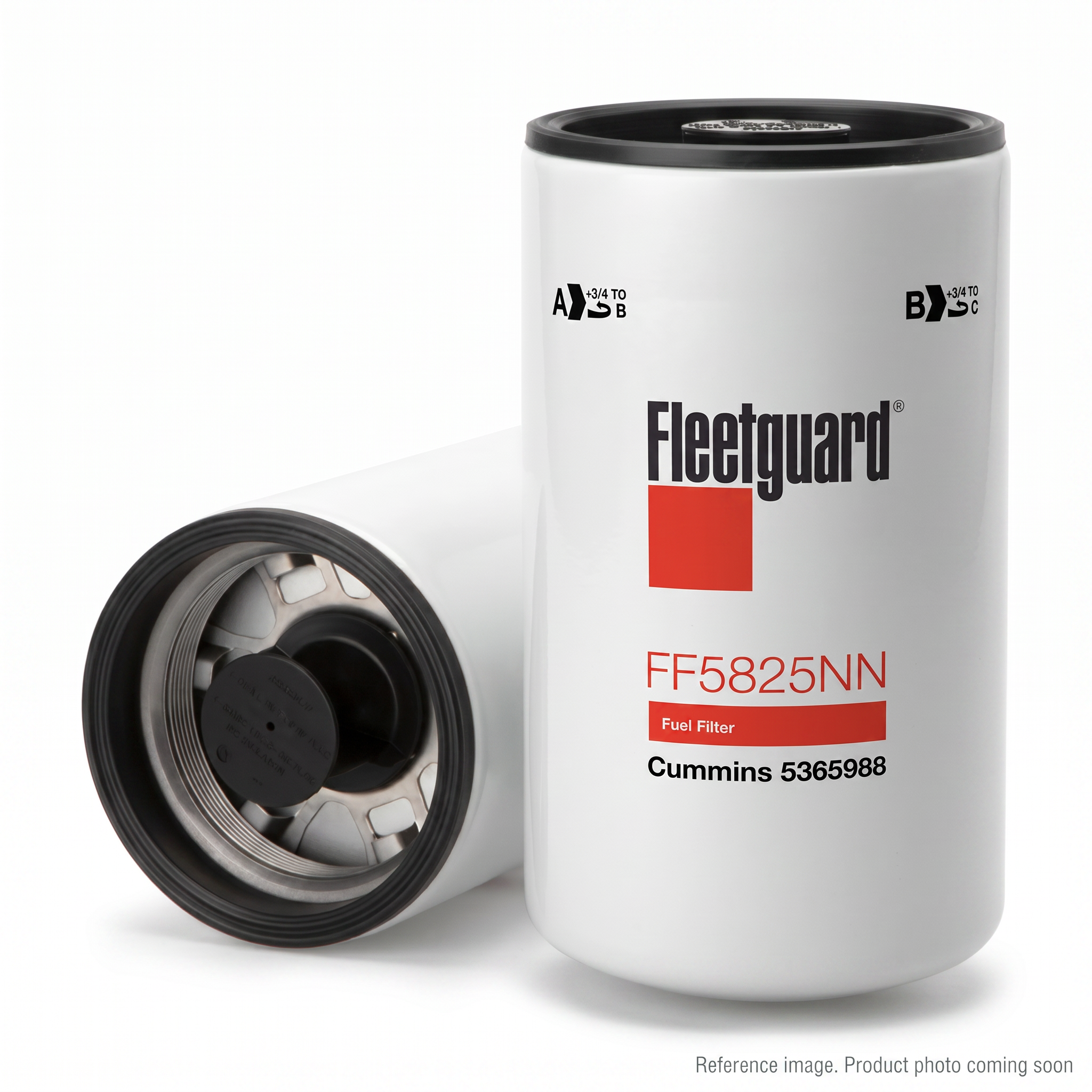 Fleetguard FF5825NN Fuel Filter alternate angle product photo | stocked in BC, ships Canada-wide