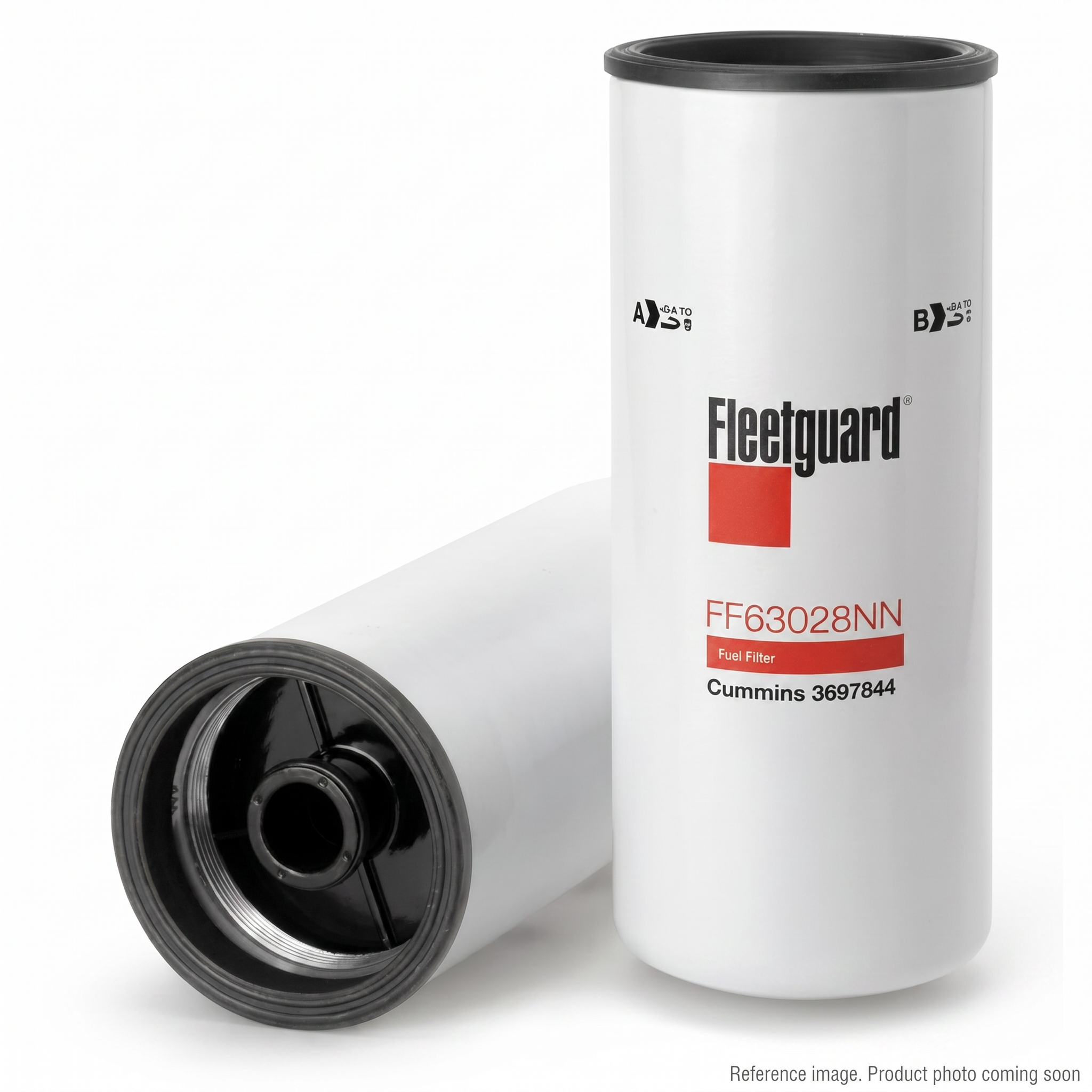 Fleetguard FF63028NN Spin-on Fuel Filter alternate angle product photo | stocked in BC, ships Canada-wide