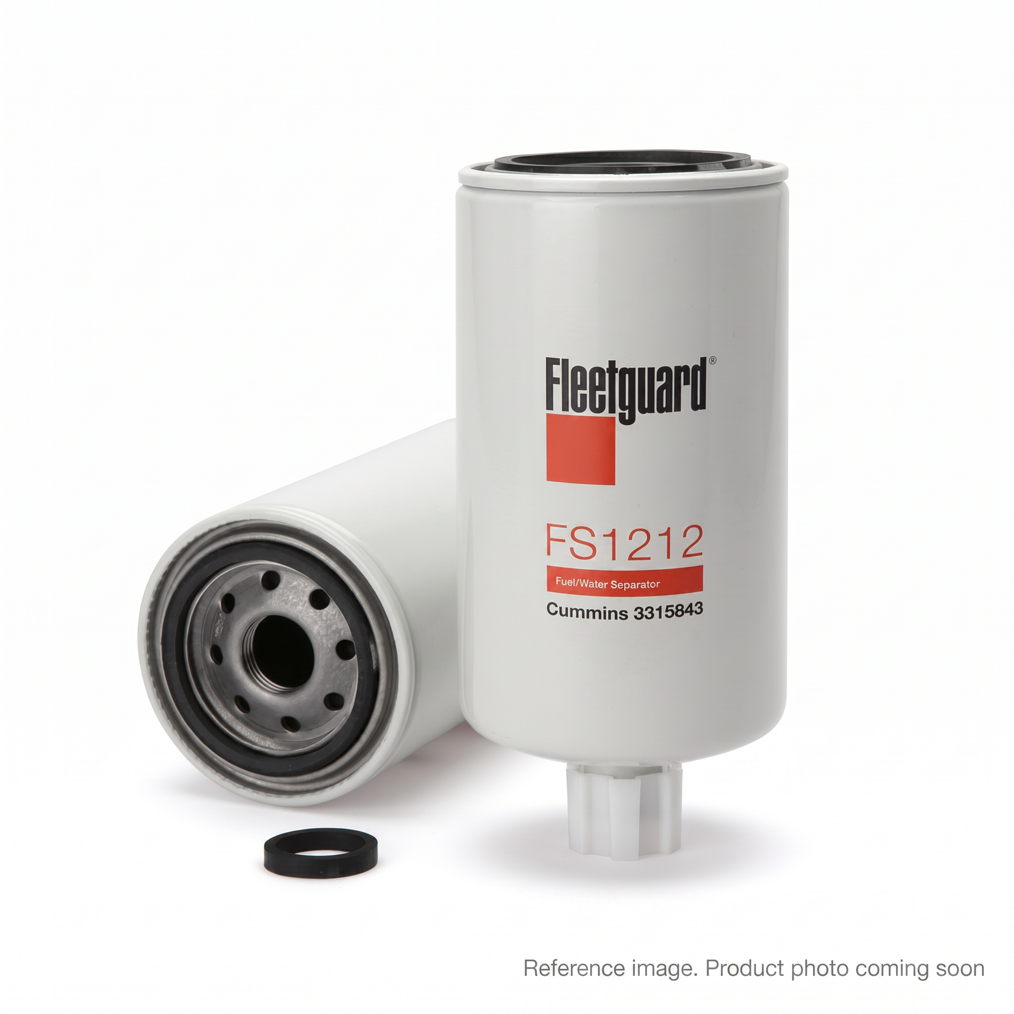 Fleetguard FS1212 Fuel Water Separator three-quarter angle product photo | stocked in BC, ships Canada-wide
