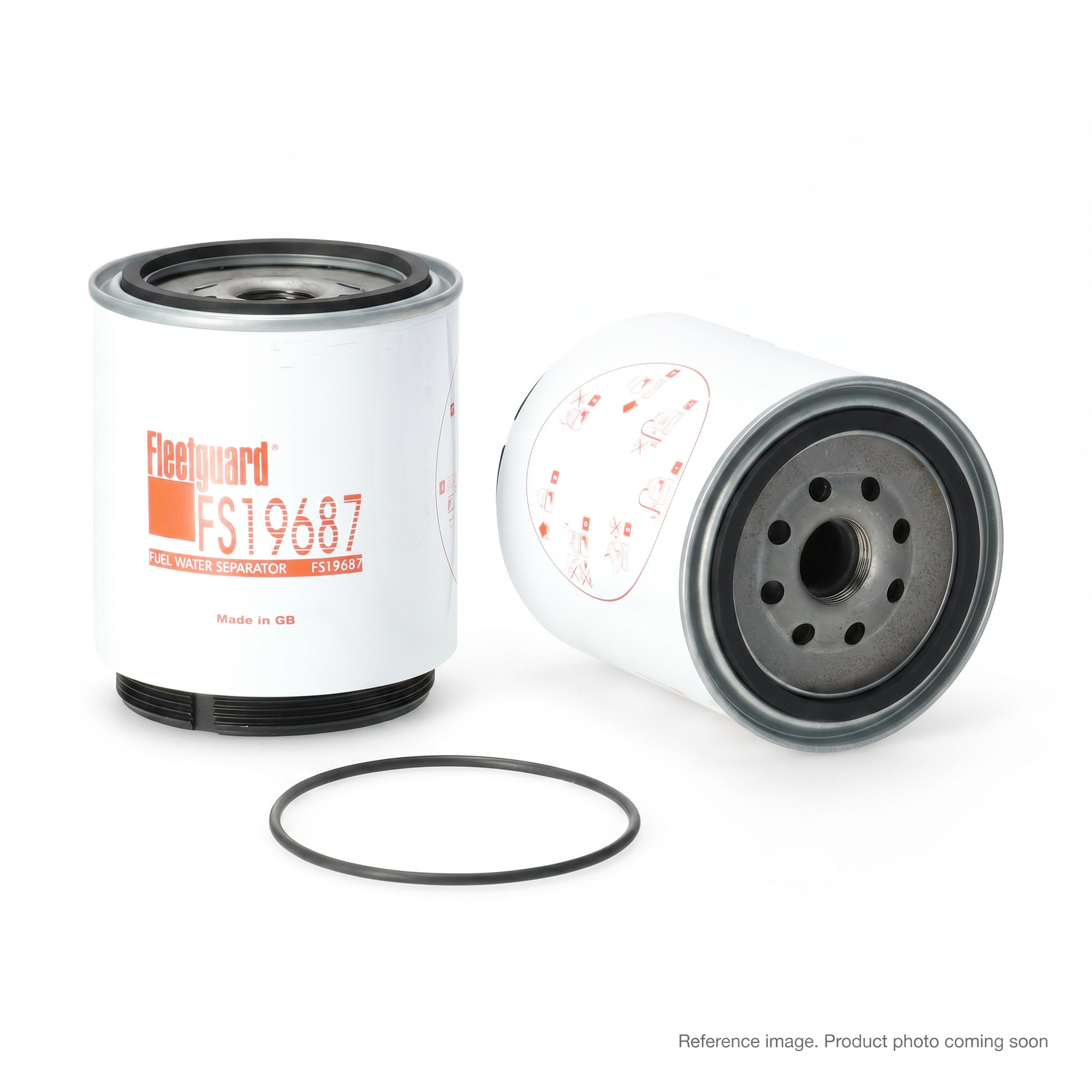 Fleetguard FS19687 Fuel Water Separator alternate angle product photo | stocked in BC, ships Canada-wide