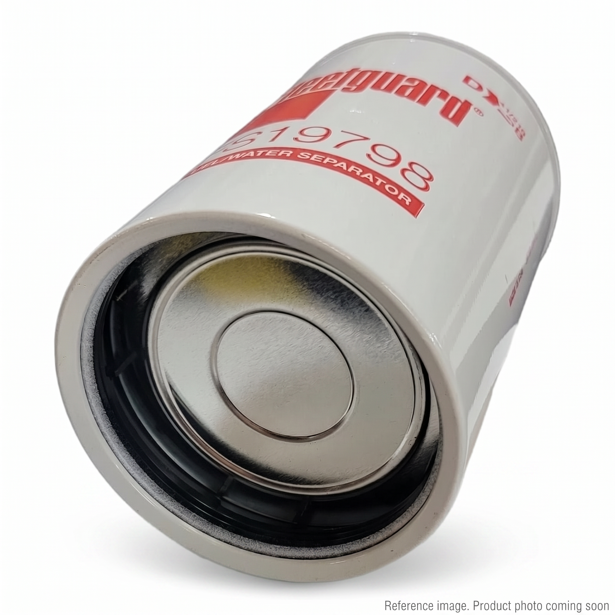 Fleetguard FS19798 Fuel Water Separator three-quarter angle product photo | stocked in BC, ships Canada-wide