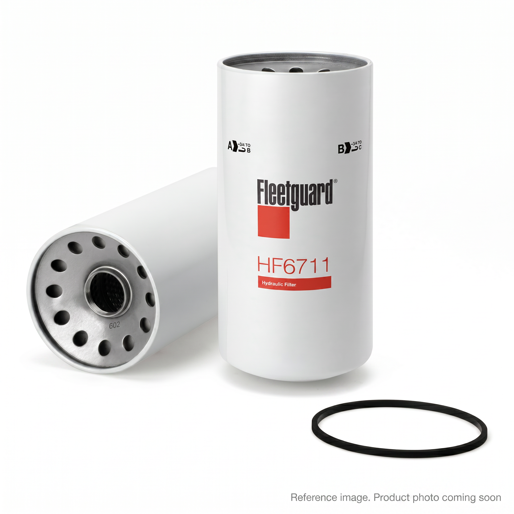 Fleetguard HF6711 Hydraulic Filter three-quarter angle product photo | stocked in BC, ships Canada-wide