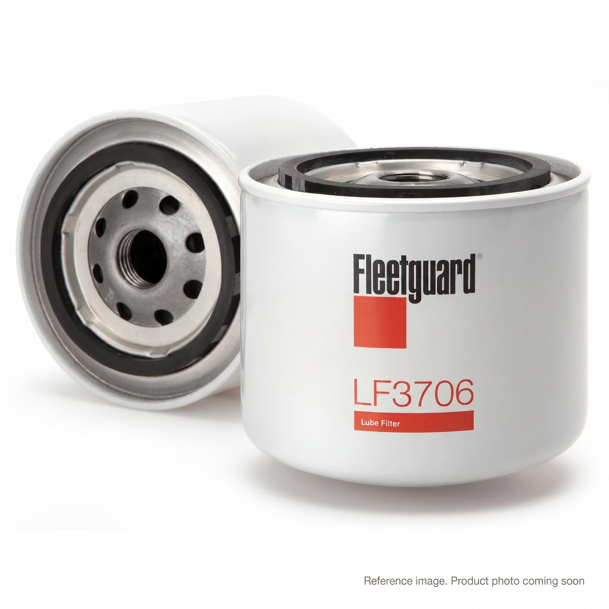 Fleetguard LF3706 Lube Filter alternate angle product photo | stocked in BC, ships Canada-wide