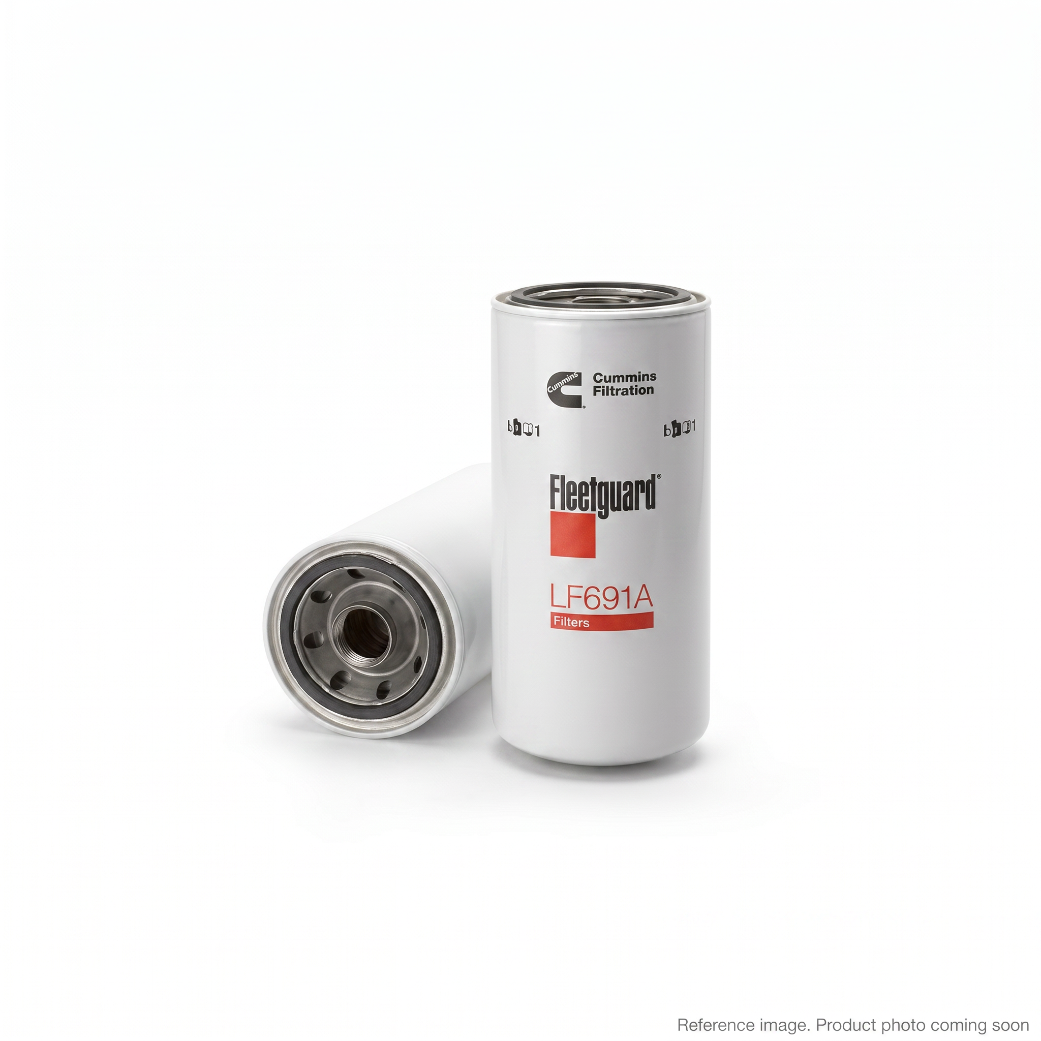 Fleetguard LF691A Lube Filter alternate angle product photo | stocked in BC, ships Canada-wide