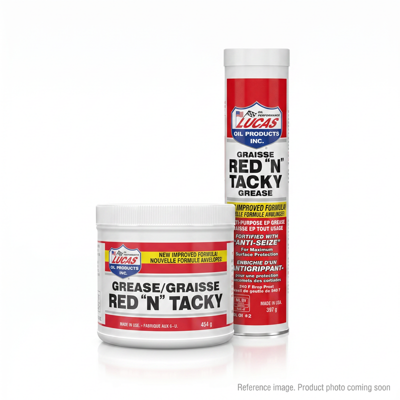 Genuine Lucas Oil 20574 Red N Tacky Grease 454g tub NLGI #2 GC-LB | stocked in BC, ships Canada-wide