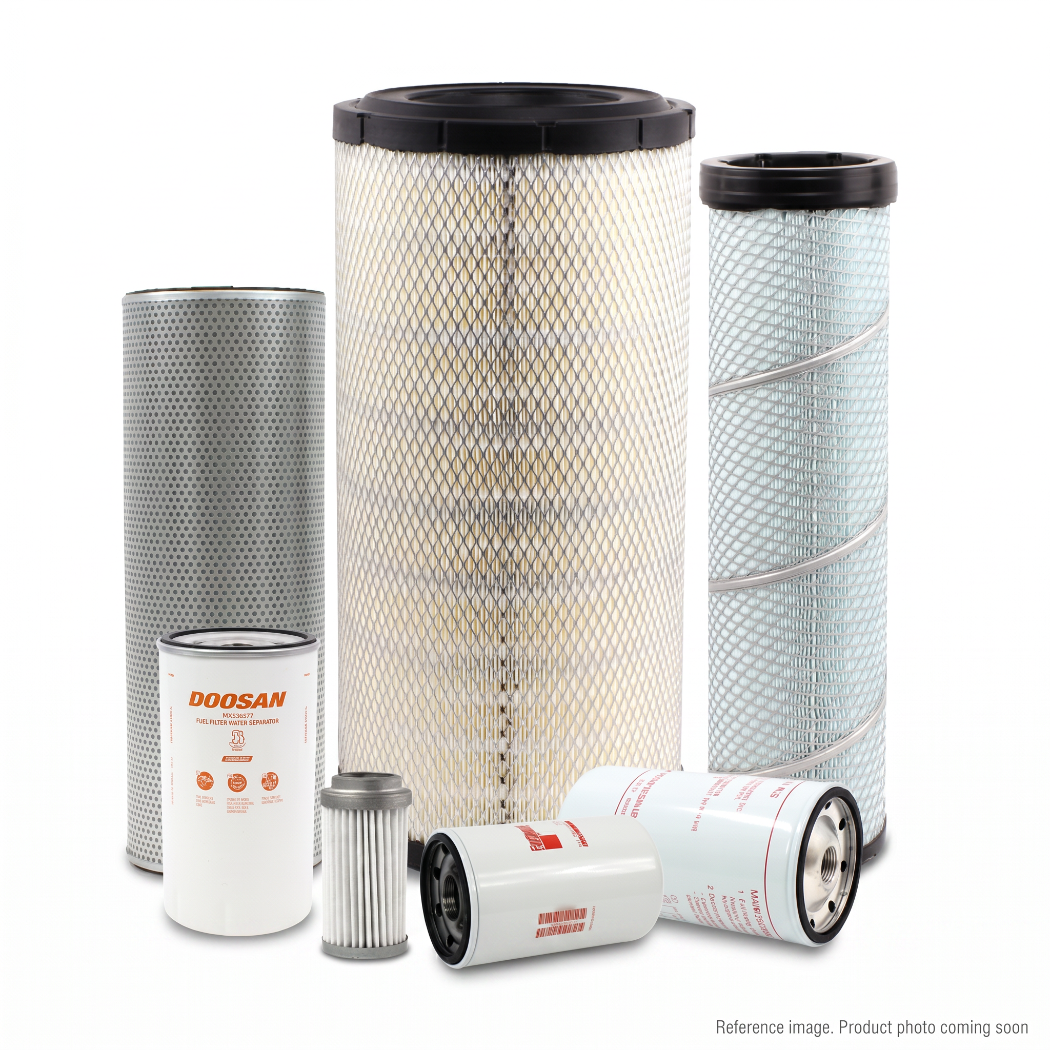 Doosan MX536577 Filters three-quarter angle product photo | stocked in BC, ships Canada-wide