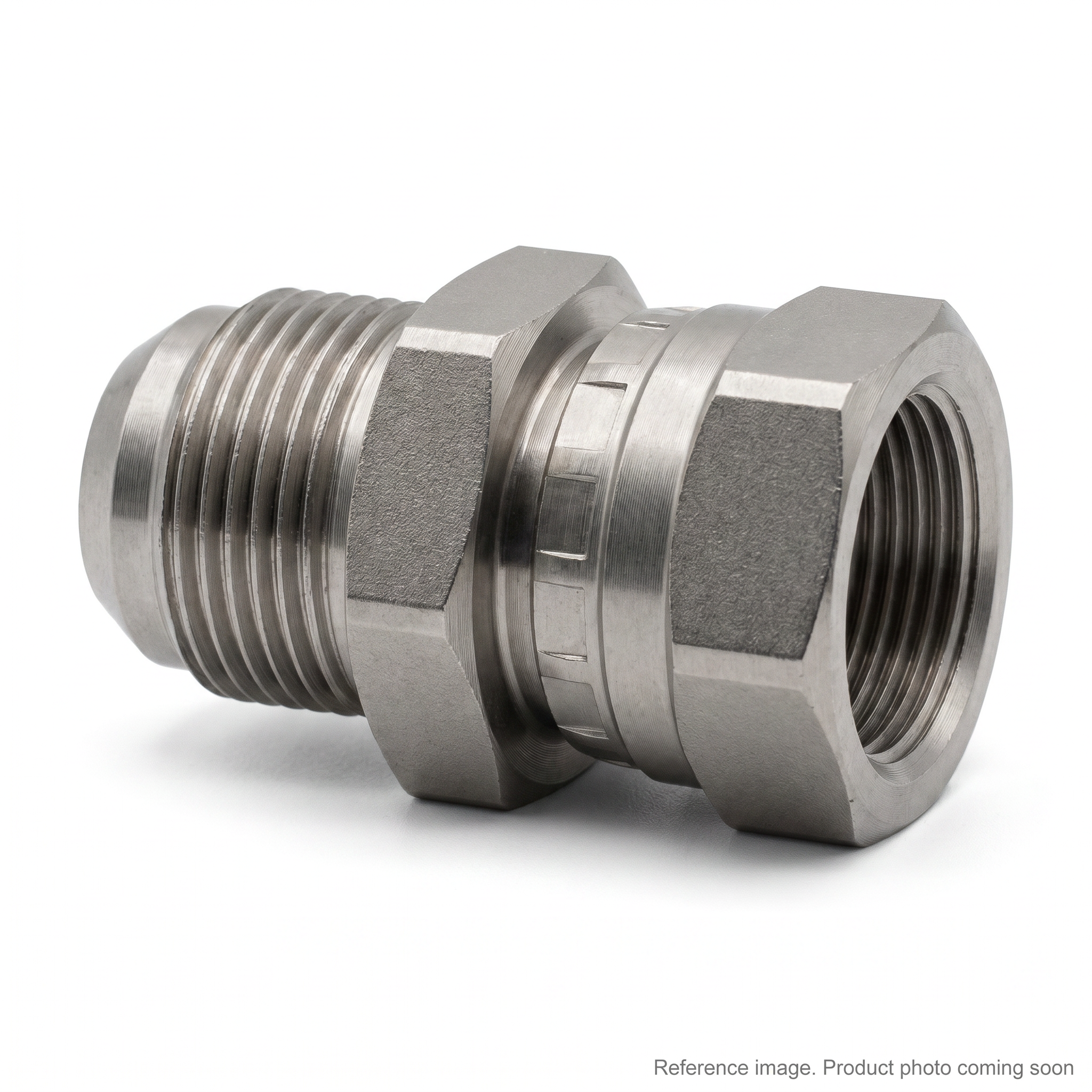 Adaptall N9022-04-L08-14 Hydraulic Adapters three-quarter angle product photo | stocked in BC, ships Canada-wide