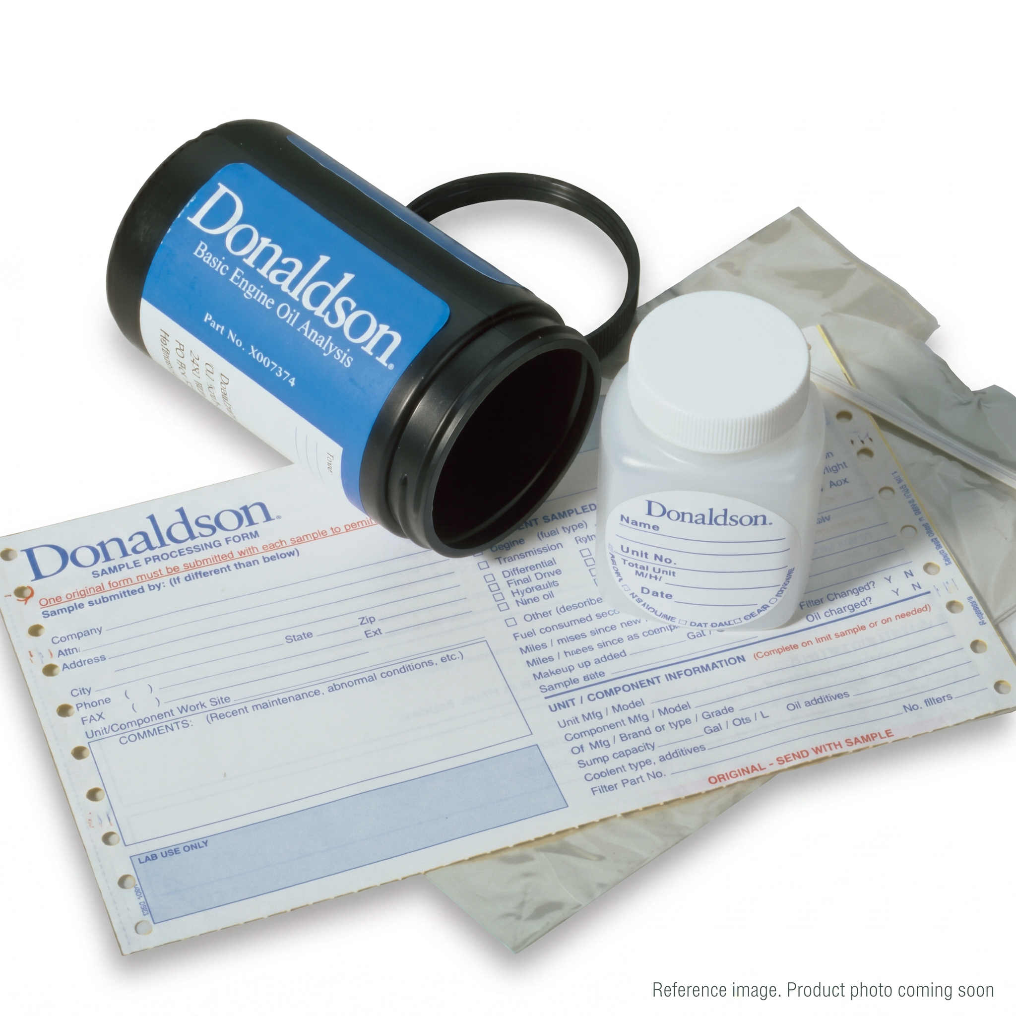 Donaldson OIL SAMPLE KIT Oil Sample Kit alternate angle product photo | stocked in BC, ships Canada-wide