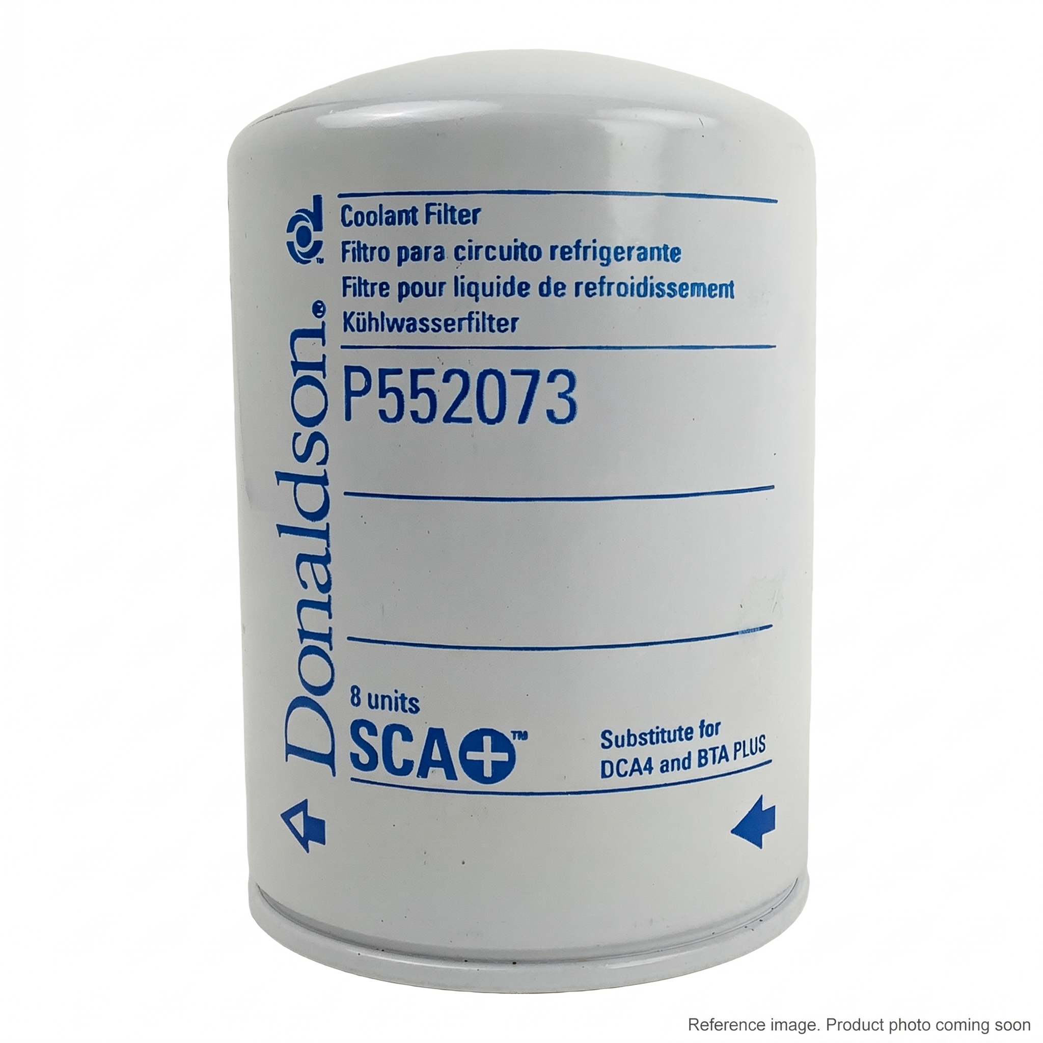 Donaldson P552073 Coolant Filter three-quarter angle product photo | stocked in BC, ships Canada-wide