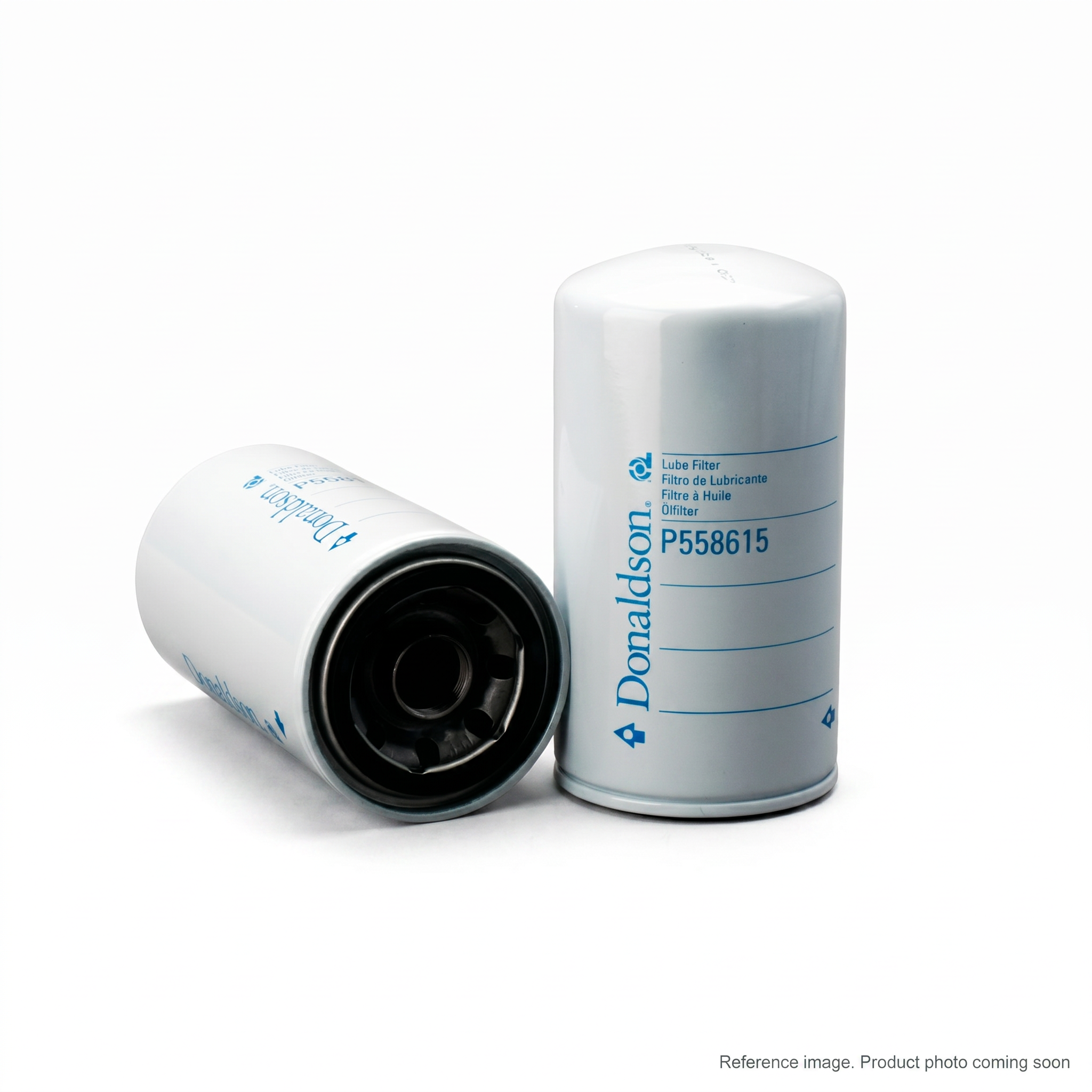 Donaldson P558615 Lube Filter three-quarter angle product photo | stocked in BC, ships Canada-wide
