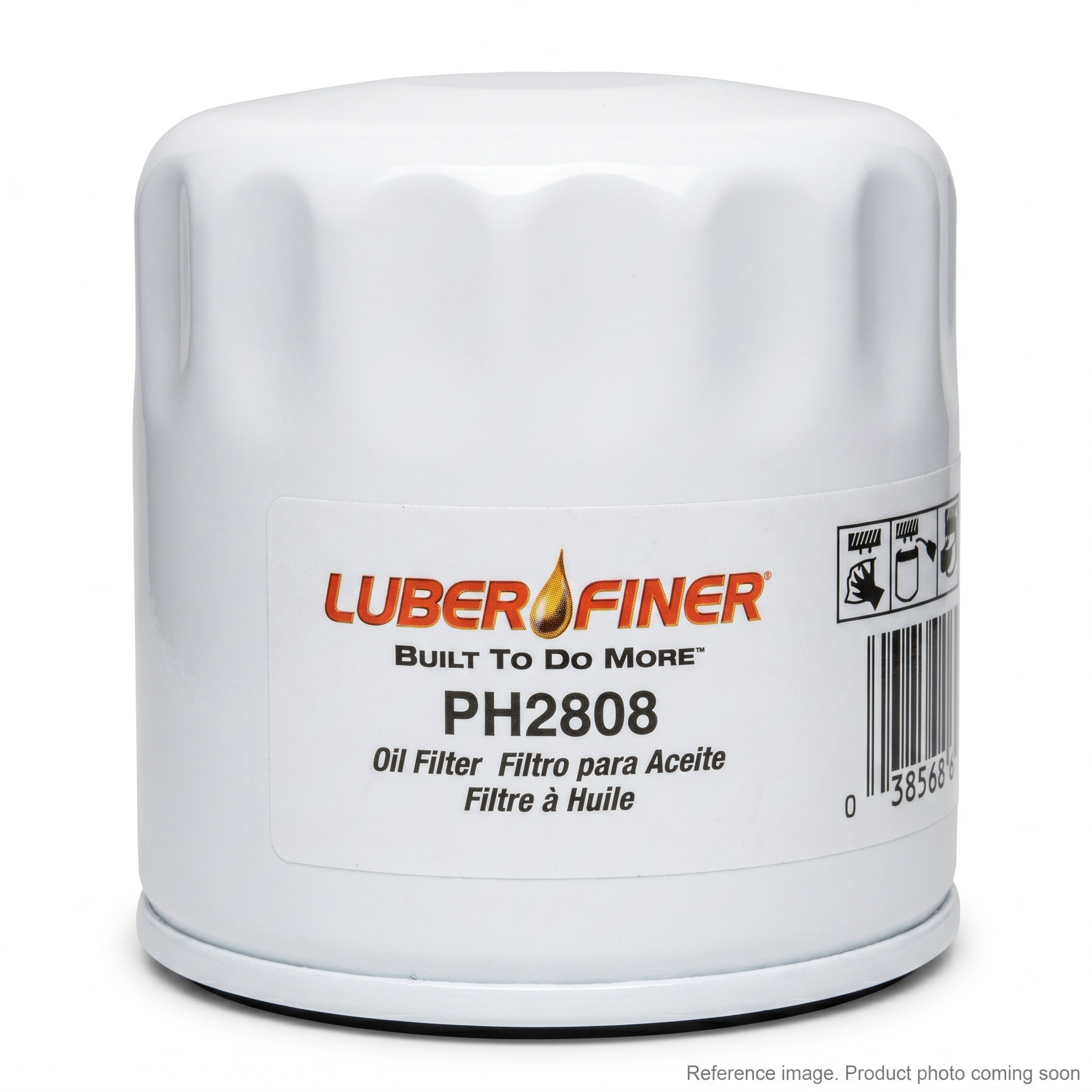 Luber-finer PH2808 Lube Filter alternate angle product photo | stocked in BC, ships Canada-wide
