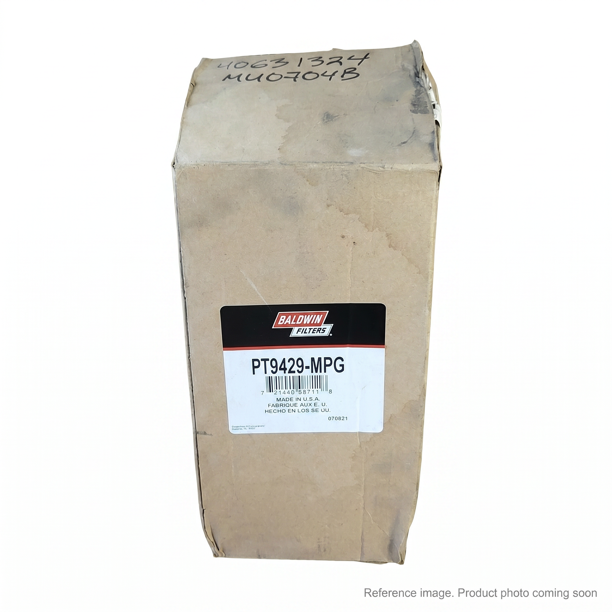 Baldwin PT9429-MPG Hydraulic Filter front product photo | stocked in BC, ships Canada-wide