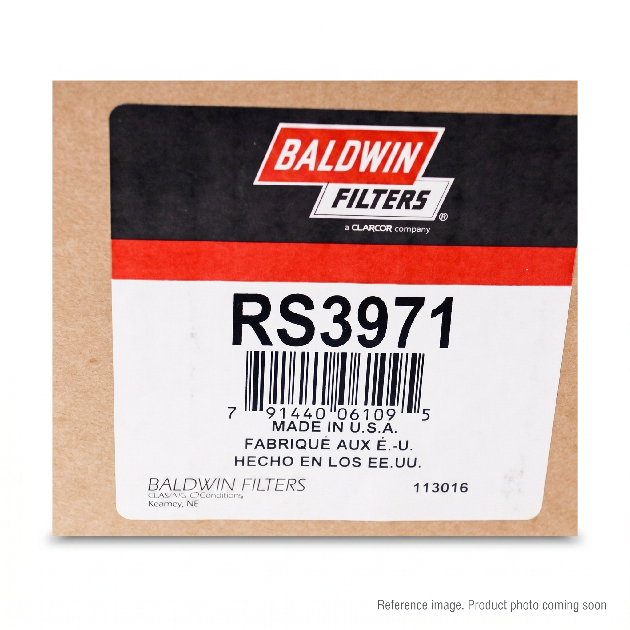 Baldwin RS3971 Air Filter three-quarter angle product photo | stocked in BC, ships Canada-wide