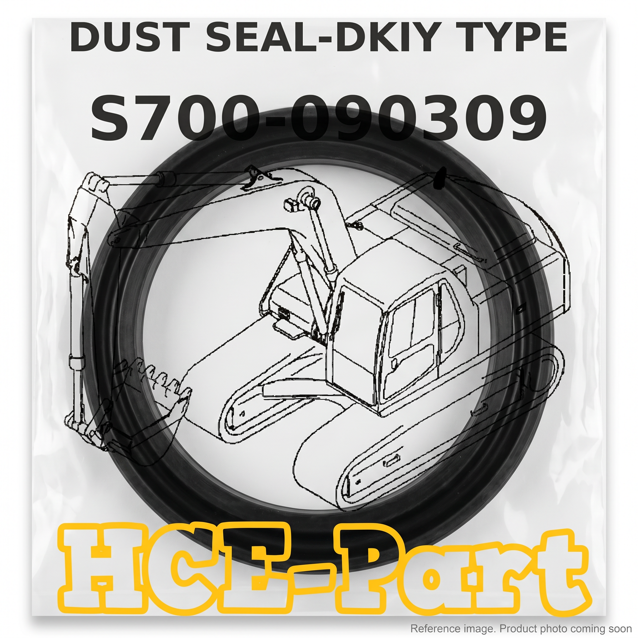 Hyundai S700110309 Dust Seal DKIY Type alternate angle product photo | stocked in BC, ships Canada-wide
