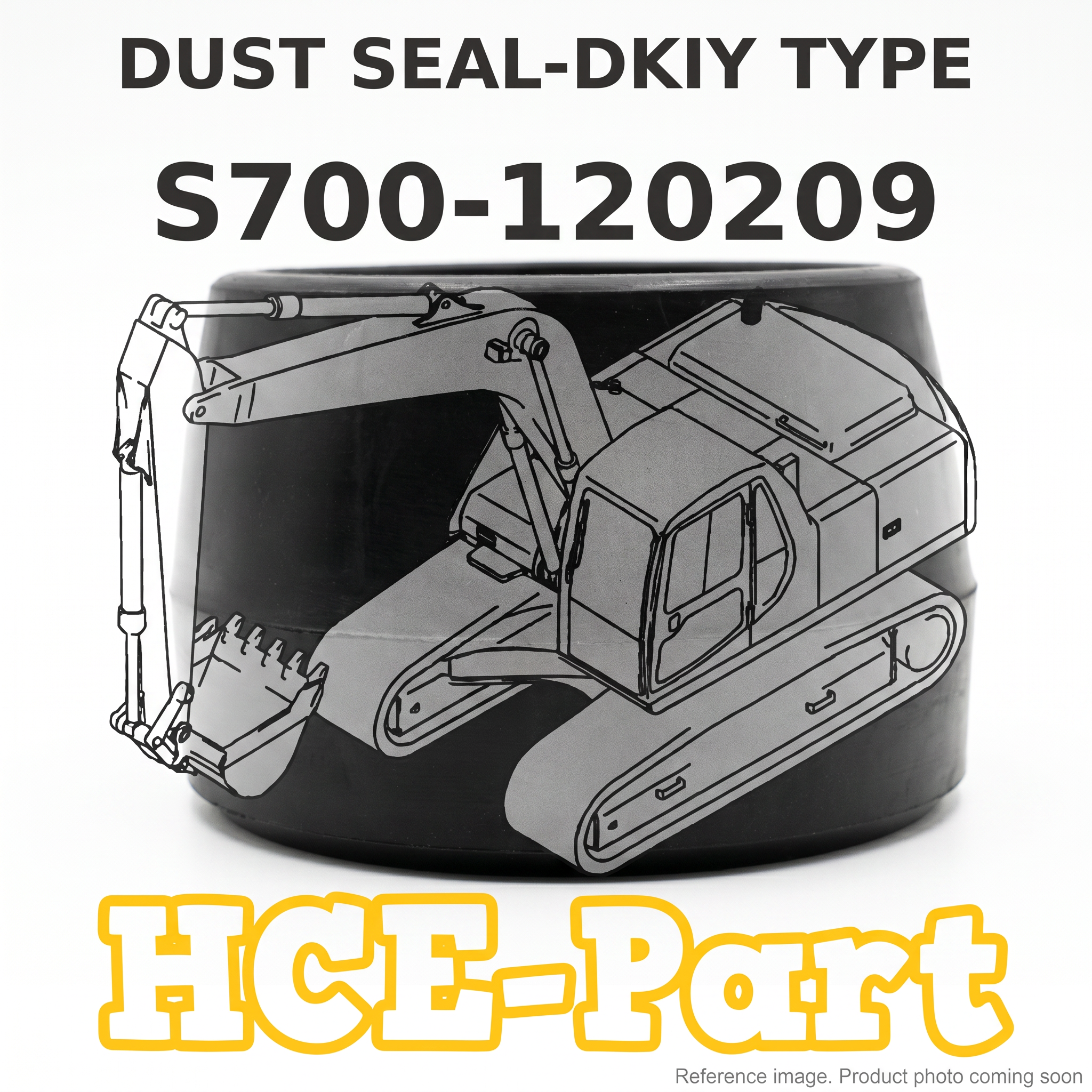 Hyundai S700160309 Dust Seal-DKIY Type alternate angle product photo | stocked in BC, ships Canada-wide