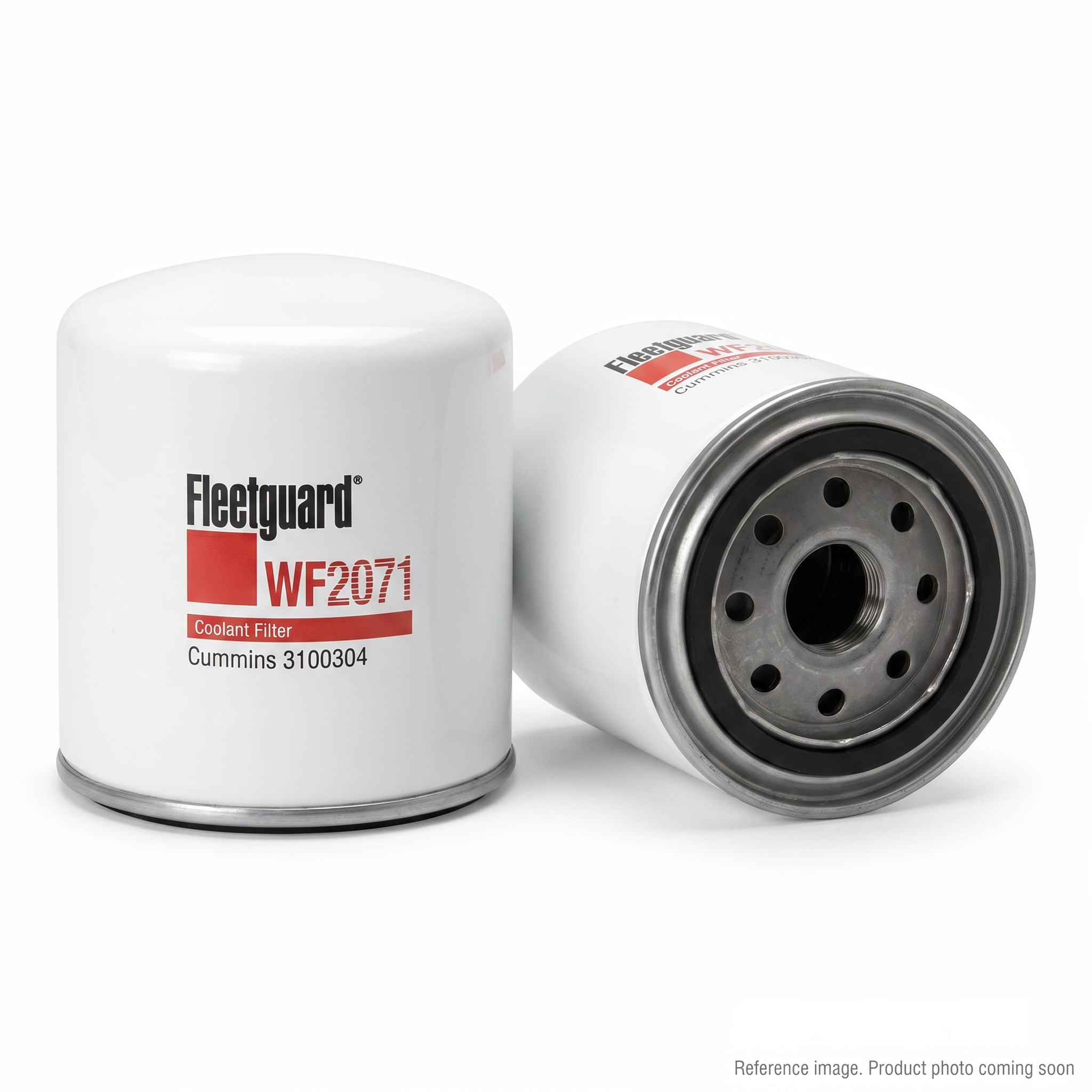 Fleetguard WF2071 Coolant Filter three-quarter angle product photo | stocked in BC, ships Canada-wide