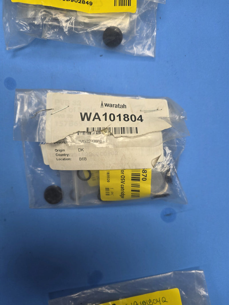 Waratah WA101804 PVG 32 seal kit bag with Danfoss 157B6999 label on Prince George BC shelf