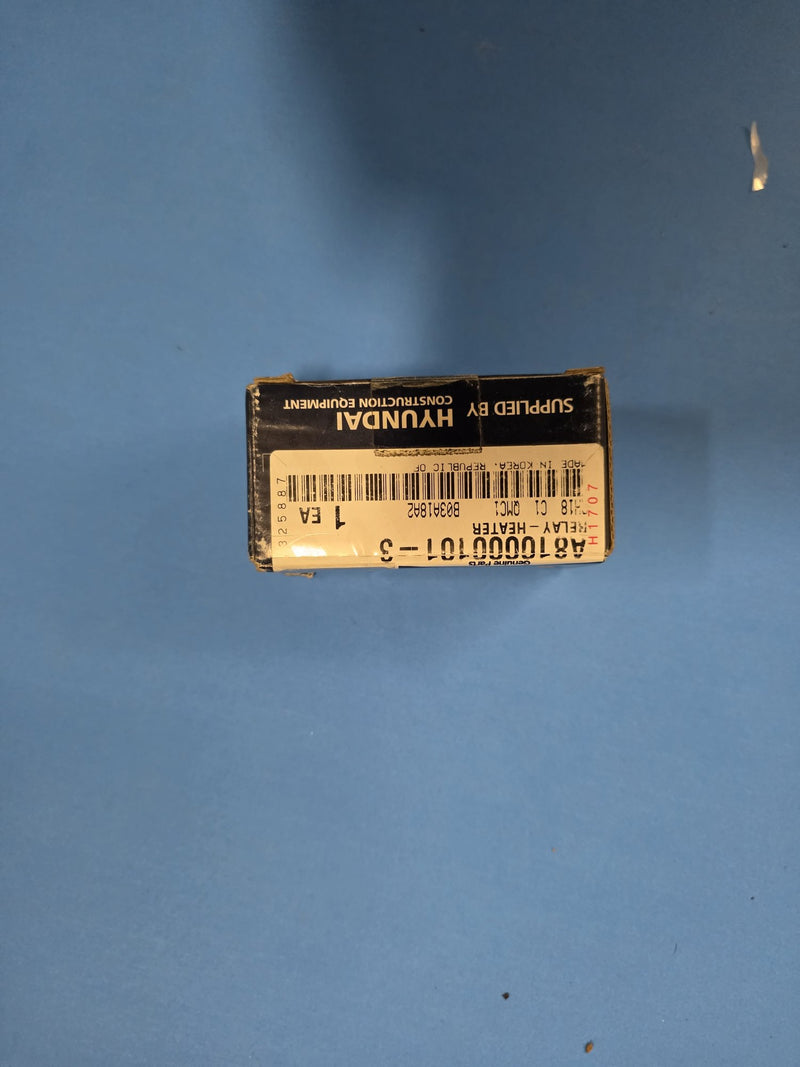Genuine Hyundai A810000101-3 heater relay 24V box on Prince George BC shelf