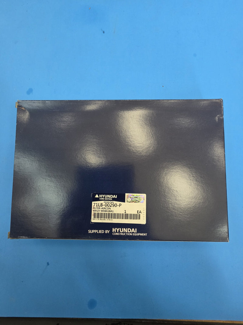 Genuine Hyundai Core Motion 71LB-00290-P cabin air filter box, Prince George BC shelf