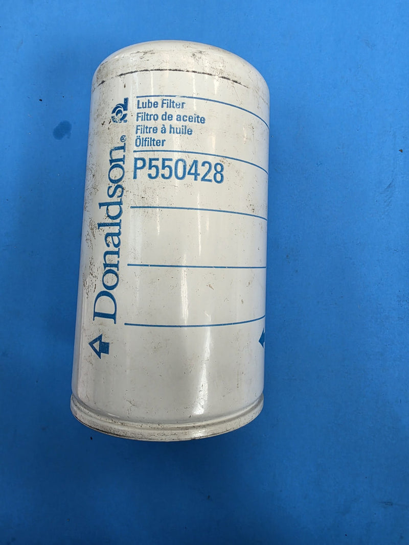 Genuine Donaldson P550428 spin-on lube filter on the Prince George BC shelf