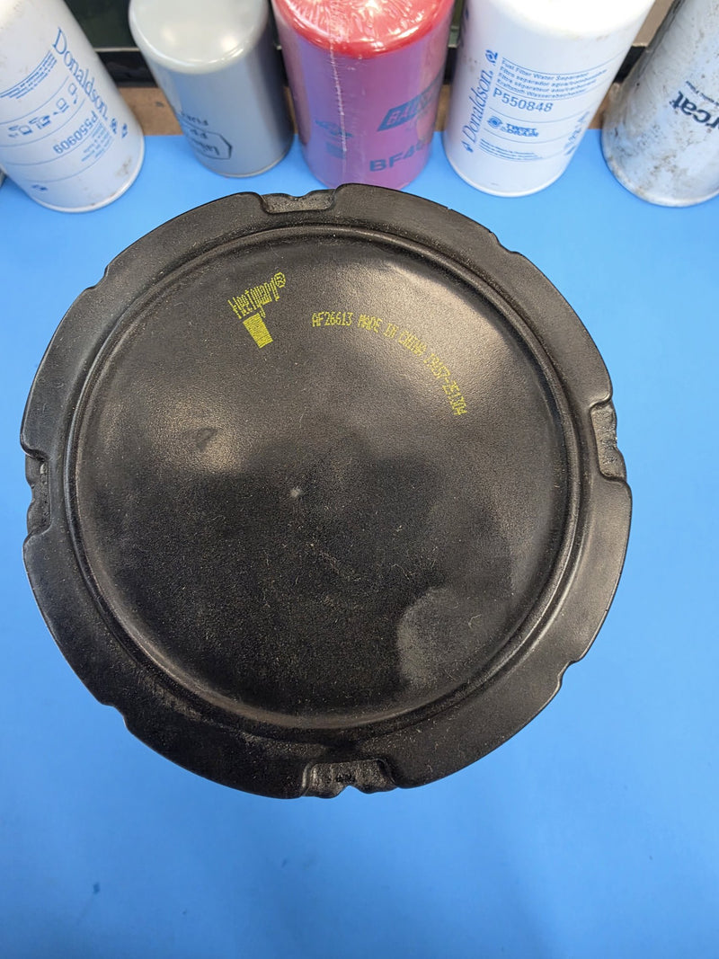 Fleetguard AF26613 secondary air filter element end cap on the Prince George BC shelf
