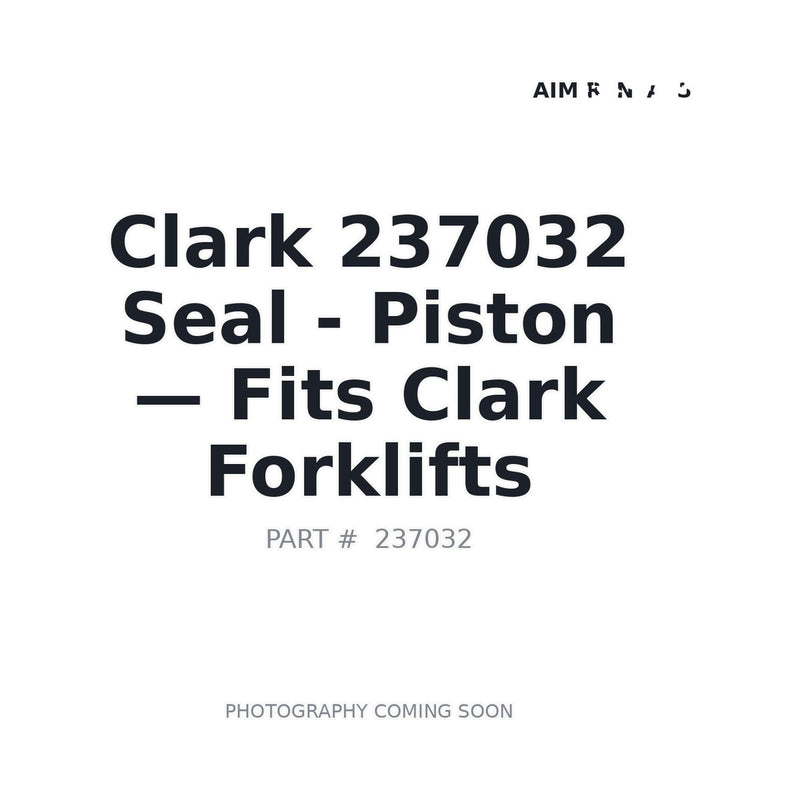 Clark 237032 Clutch Piston Seal Dana Spicer Hurth Forklift Transmission