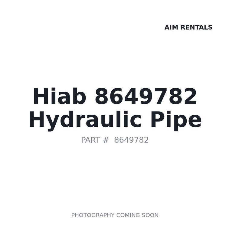 Hiab 8649782 Hydraulic Pipe