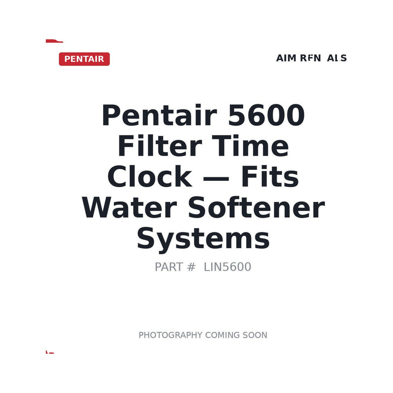 OEM-spec LIN5600 Pentair Fleck 5600 water softener replacement part | stocked in BC, ships Canada-wide