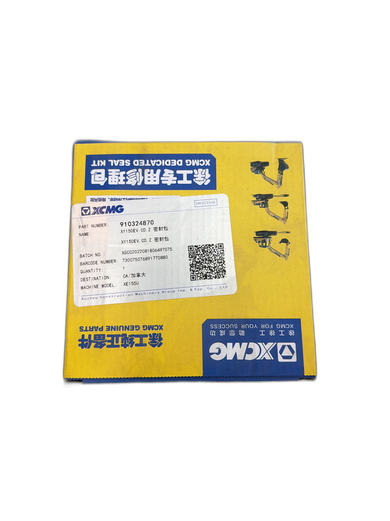 910324870 XCMG XY150EV.CD.Z Bucket Cylinder Seal Package