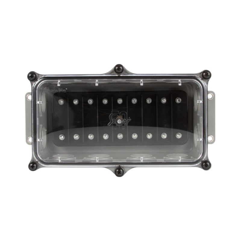 Genuine Truck-Lite 50600 Super 50 Series 12-Port surface mount junction box kit for trucks and trailers