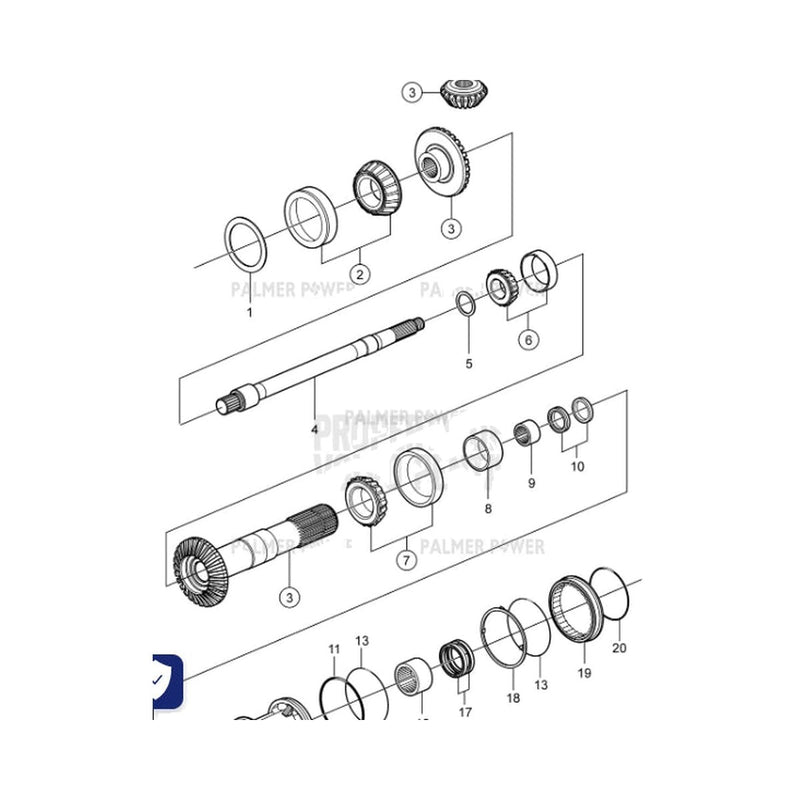 Volvo 1036-00300 Thrust Ring for EC240B EC290B Excavator