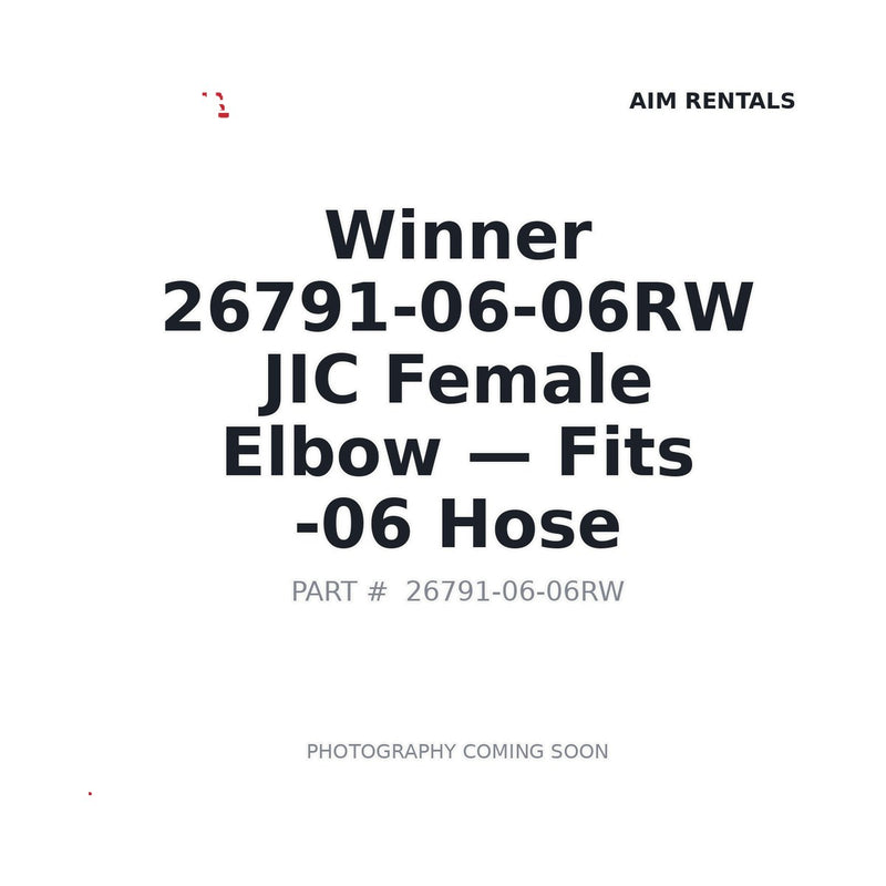 Winner by Danfoss 26791-06-06RW 90° JIC Female Hose Fitting 316Ti Stainless -06