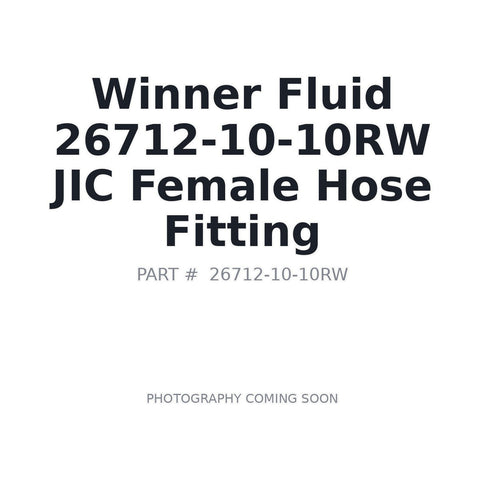 Winner by Danfoss 26712-10-10RW JIC Female Spiral Hose Fitting 316Ti Stainless -10