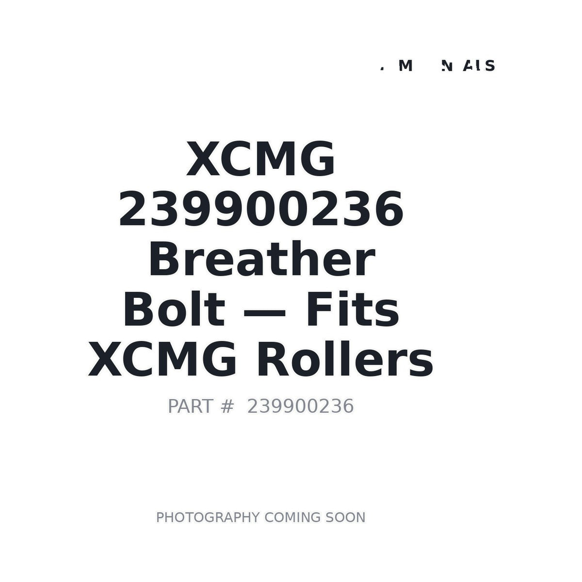 239900236 XCMG Breather Bolts