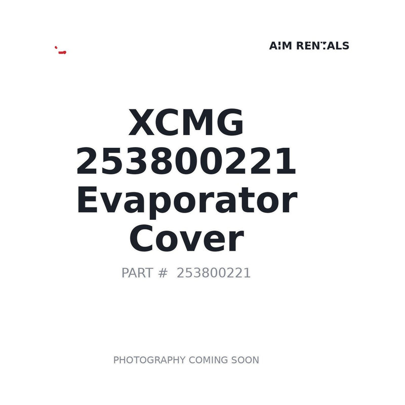 XCMG 253800221 Evaporator Cover Cab Component XC958
