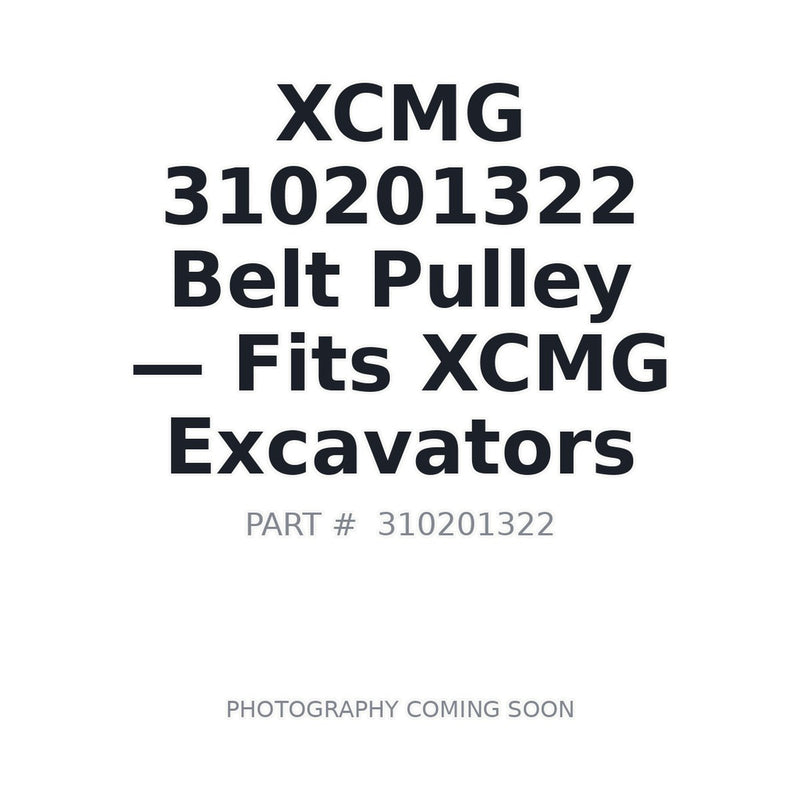 310201322 XCMG Pulleys