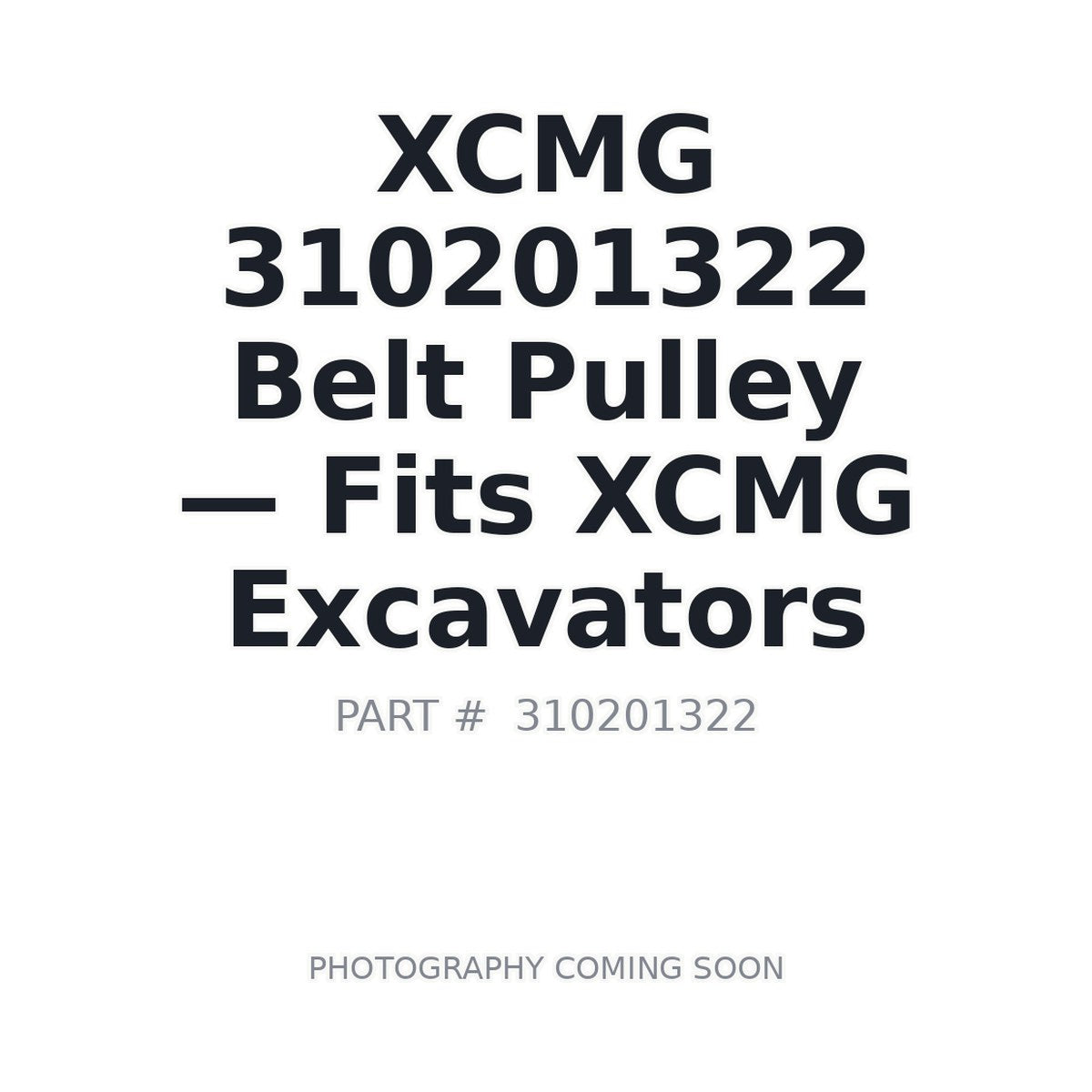 310201322 XCMG Pulleys