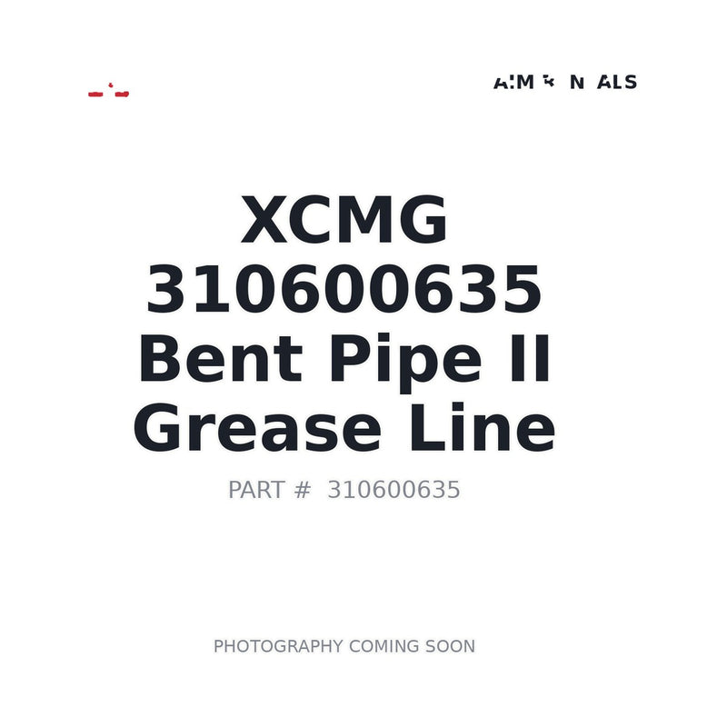 XCMG 310600635 OEM-spec hose grease line for XE200 XE210 XE215CA — stocked Prince George BC