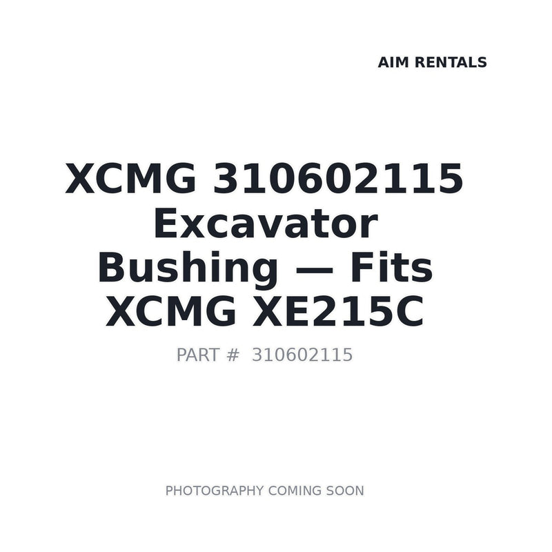 XCMG 310602115 Excavator Bushing 110x125x136 for XE215C