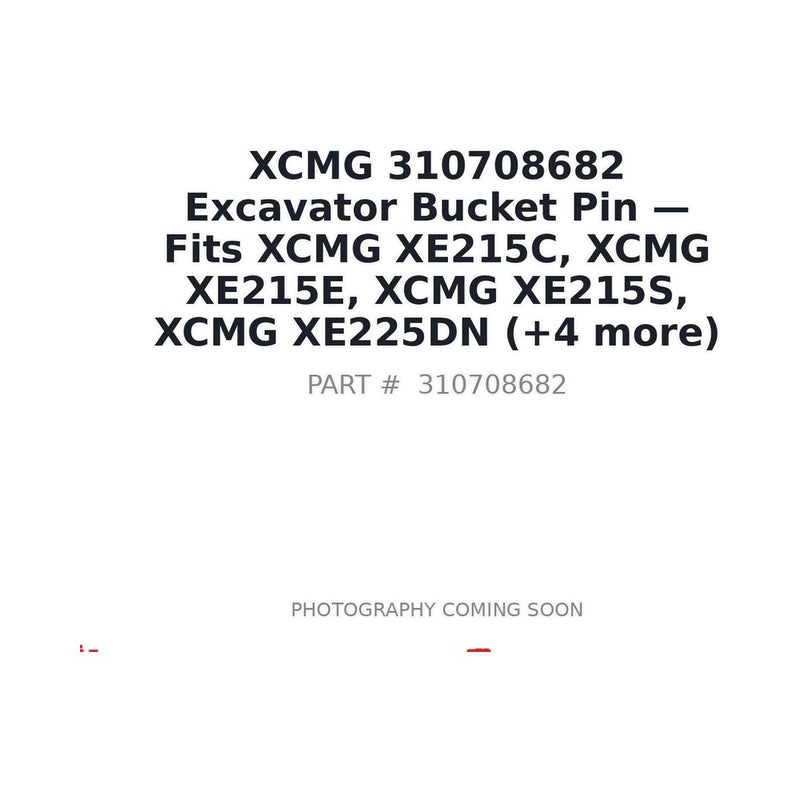 XCMG 310708682 Excavator Bucket Pin for XE215C XE215E