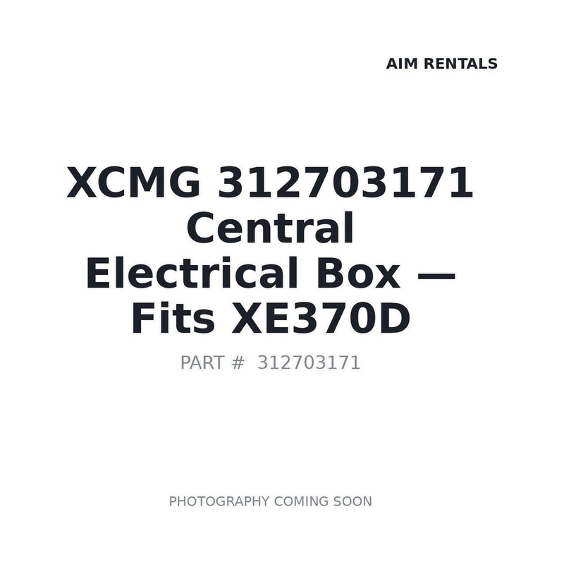 Genuine XCMG 312703171 Electrical Box RTD280.20.01 for XE370D XE490D XE550D