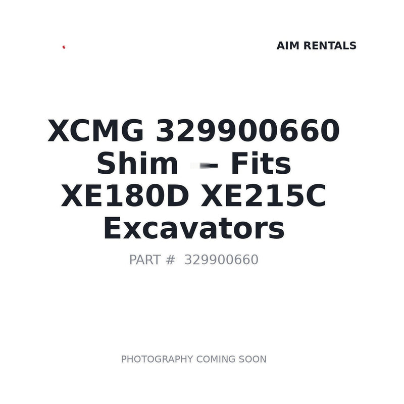 Genuine XCMG 329900660 Shims for XE150 XE180D XE215C