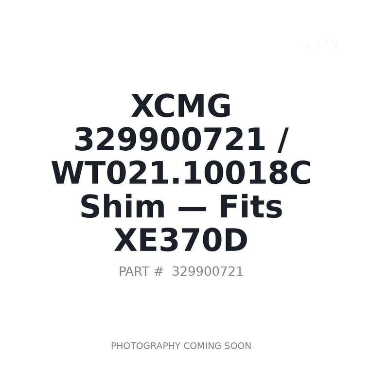 Genuine XCMG 329900721 WT021.10018C Shims for XE370D Excavator