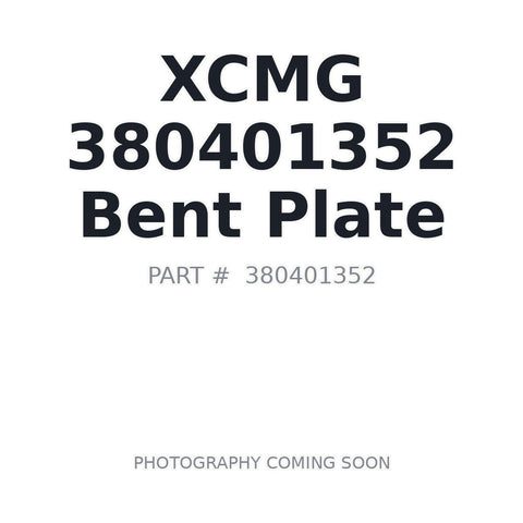 Genuine XCMG 380401352 bent plate for GR2205T motor grader