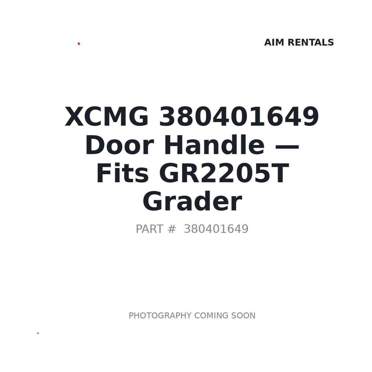 380401649 XCMG Cab Door Handles